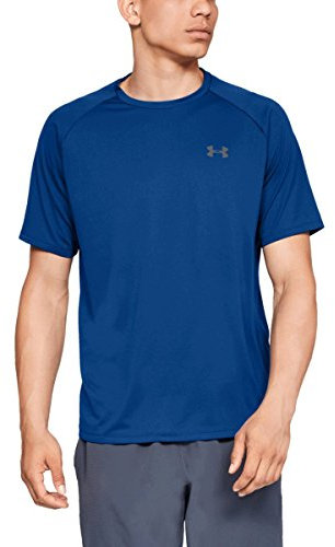 Under Armour UA Men's Tech 2.0 Short Sleeve Tee, Breathable Sports and Training Shirt, Short Sleeve and Quick-Drying, with Loose Fit, Royal Blue (400)/Graphite, XXXXX-Large