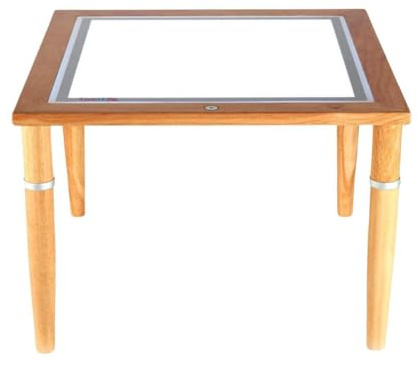 TickiT 73038 Wooden Light Table, 120mm sq (120/300mm legs) | tickit Wooden Light Table is ideal for sensory and educational activities.