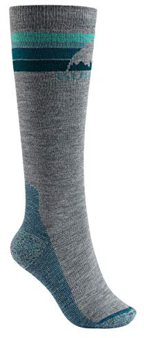 Burton Damen Emblem Midweight Snowboard Socken, Gray Heather, ML