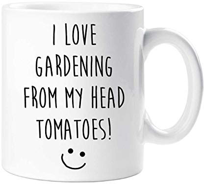 60 Second Makeover Limited I Love Gardening from My Head Tomatoes! Mug Gardener Husband Wife Present Gift