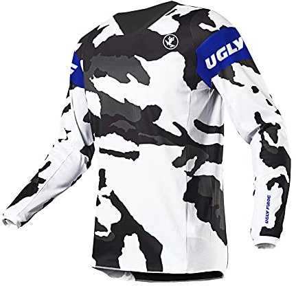 UGLY FROG Fahrradbekleidung Winter Fleece Warm Element Jung Mode MX Jersey Shocker Farbe Motocross Enduro Cross Motorrad Downhill Shirt Langarm Motorräder Schutzkleidun Innen