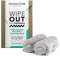Magnitone London Wipeout Extraordinaire Lingette Nettoyante Démaquillante Super Naturelle 100% Bambou 40cm X 17cm - Lot De 2 - Gris
