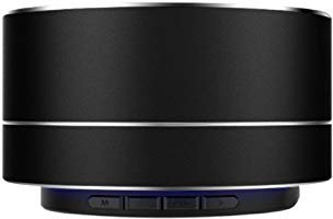 Altoparlante in Metallo Bluetooth per Huawei P30 Smartphone Porta USB Scheda TF Ausiliare Altoparlante Micro Mini (Nero)