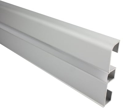 tktrading24 B-Ware - C01 LED Aluprofil silber Sockelleiste - 2m opal