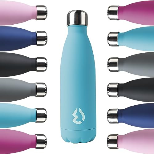 water revolution Botella FC-CR0128 Termo INOX.Premium500ml Turquesa, Aluminio, Grande