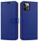 iCatchy for iPhone 12 Case/iPhone 12 Pro case Leather Wallet Book Flip Folio Stand View Case Compatible with iPhone 12 / iPhone 12 Pro (6.1'') Phone Cover (Blue)