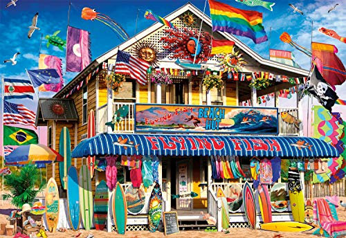 Buffalo Games 2324 2000pc Playful Art Series: Surf Shack Puzzle, Mehrfarbig, Large