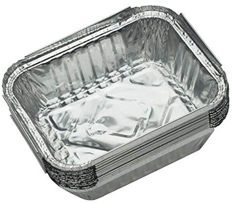 BIMUS 10 stücke Einweg-BBQ-Tropfpfannen Aluminiumfolie-Fett-Tropf-Pans Recyclable Grill-Fang-Tablett for Weber Outdoor-Supplies