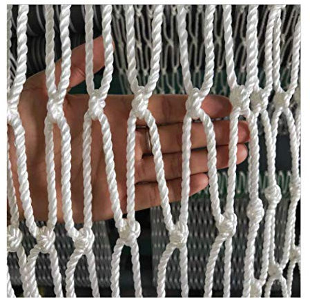 XCYYBB Katzennetz für Balkon, langlebiges Haustier-Sicherheitsnetz, schützt vor Stürzen, für Balkon, Fenster, Treppen, Katzennetz, Durchmesser 12 mm, Masche 15 cm, Weiß, 3 x 3 m