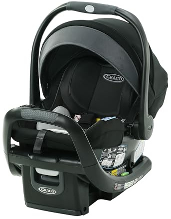 GRACO, SnugFit 35 DLX Infant Car Seat Baby Car Seat with Anti Rebound Bar, Spencer, 27.5x17.5x25.5 Inch (Pack of 1)