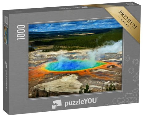 puzzleYOU: Puzzle 1000 Teile „Grand Prismatic Spring, Yellowstone National Park, USA“ – aus der Puzzle-Kollektion Amerika, Yellowstone