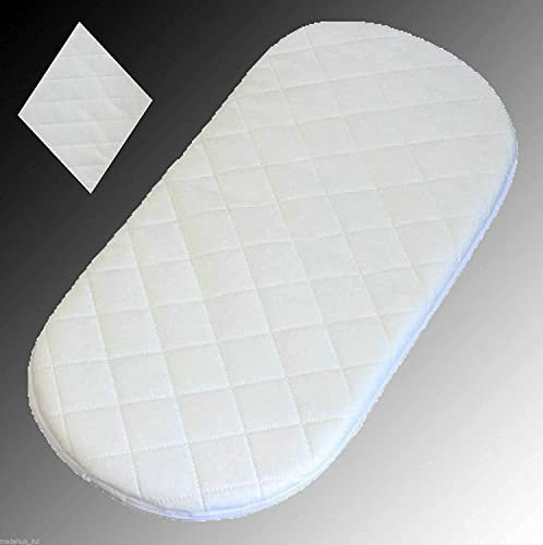 Classic Foam Moses Basket Mattress,Hypoallergenic Moses Basket Mattress Will Fit Mamas & Papas and Mothercare Moses Baskets (78 x 31 x 3.5 cm)