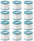 CosySpa Filtre pour Spa Gonflable Cartouche Filtration Standard et Vissées pour Spa | Pack de 1, 6 et 12 | Compatible avec Cosy Spa et Autres Types de Bain à Remous (Lot de 12, Standard)