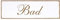 Bad Deko Schild Türschild Holz - 150mm x 50mm - selbstklebend mit Gravur Aufkleber Tür Türschilder Dekoration Türaufkleber