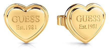 Guess Damen-Ohrringe Herz Ohrstecker Goldfarben JUBE02179JWYG