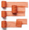 CHUQING 4,5 Meter Geschenkband Orange 38mm Schleifenband Dekoband Hochzeitsdeko Stuhlband Schärpen Band Fransen Chiffonband,Terracotta