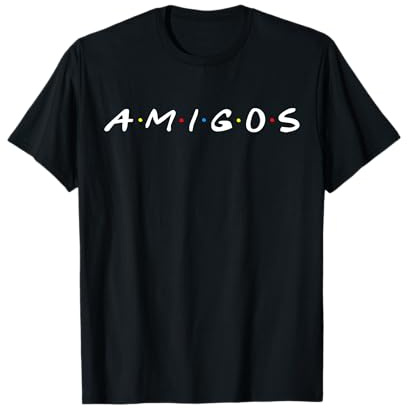 Lustiges Amigos Spanische Freunde Hemd Herren Damen Jugendgeschenk T-Shirt