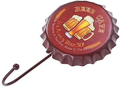 Cabilock Ganci Retrò Ganci in Ferro Battuto Retrò Ganci Per Bottiglie Di Birra Ganci Appesi Appeso Al Muro Stile Americano
