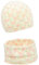 FORUHOO Mädchen Mütze Set mit Schal Kinder Beanie für Herbst Winter Baumwolle 2er (Schal Set: Weiß Kirschblüte,49-53)