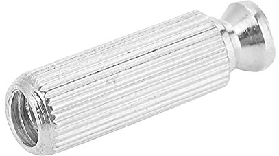 Tremolo-Ankerbolzen, 2 Stück Bc Rich Warlock Gitarrenbolzen für Floyd, 8 Mm Verstellbare Tremolo-Stegbolzen und Anker für E-Gitarre mit Kupfer-Zink-Legierung für Floyd (Silber)