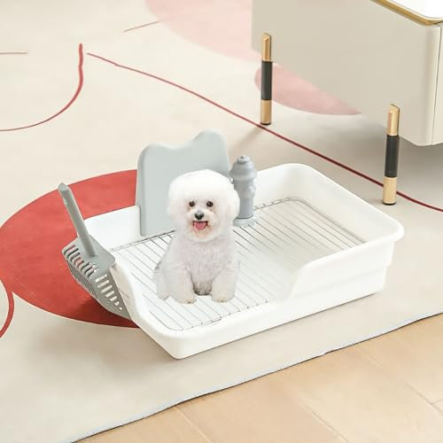 Hundeklo für Zuhause, Spritzwassergeschützte Hundeklo, Abnehmbares Toilettentrainingstablett, für Katzen, Hunde und Haustiere (Size : Hole Distance 15mm)