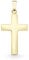EDELIND Kreuz Anhänger Gold 333 Echtgold für Herren Damen, Goldanhänger Kreuz seidenmatt 8 Karat Gelbgold Höhe 18 mm, Kettenanhänger mit Schmuck Geschenk Box