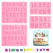 4 Pezzi Stampi In Silicone con Lettere e Numeri,Stampo in Silicone Lettera Inglese,0-9 Numero Lettera A-Z Alfabeto,Alfabeto Stampo Silicone per Cioccolato,Gesso,Torte,Biscotti,Vassoio per Decorare