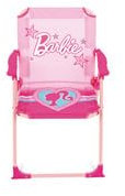 ARDITEX Silla Plegable con Brazos de Barbie - 38x32x53cm - Adecuado para jardín, Camping, Playa o montaña - Ideal para niños y niñas.