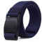 JXXUIRUIEEN Herrengürtel Elastischer Gürtel Herren Outdoor Plug Schnalle Nylon Gürtel für formale Arbeit oder Casual(Dark Blue)