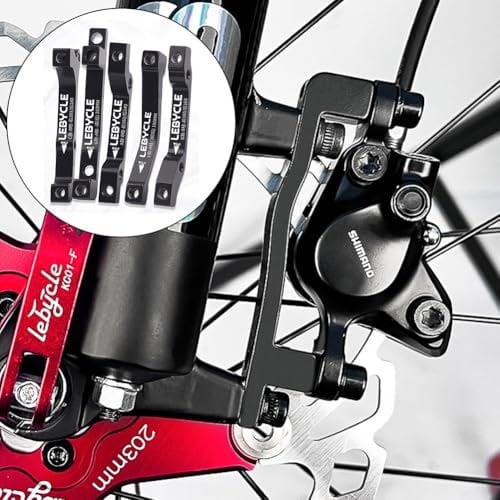 Bike Disc Brake Adapter, Conversion from For 160mm Post Fork Mount to 180/203mm for Rotor (D)
