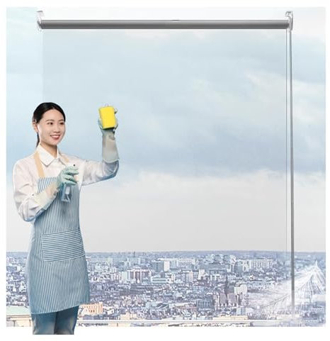Tapparella Avvolgibile Trasparenti Esterno,tende a rullo for esterno,tapparelle avvolgibili in pvc,Plastica In Pvc Tapparella Avvolgibile Antipolvere,Personalizzabile(W90*H150cm/W35.43*H59.05in)