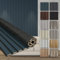 HEXIM Akustikpaneele Holz 278x60cm - Holzpaneele Wand Lamellenwand flexibel MDF Wandpaneele TV Wandverkleidung Holzwand Deko blau (4 Paneele / 6,68 m² Ocean - AP04)