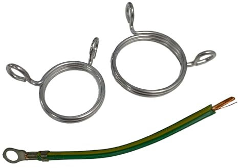 Wiska 10111817 E-SPRING25 Earthing Solutions Earth Spring, M25, Pack of 5, Stainless Steel