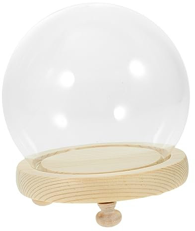 CONGARTENO Trockenblumen-vitrine Glasglocke Kuppel Glashalter Tischdekoration Kuppel Glasglocke