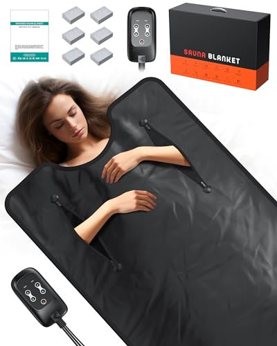 Sauna Blanket Infrared Sauna Blanket with Infrared Light, Sauna Bag for Relaxation and Wellness, Waterproof Infrared Heat Sauna Wrap