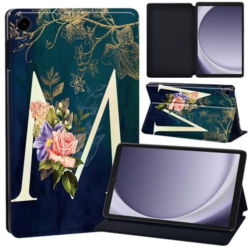 Case for Lenovo Tab M8 4th Gen Case 8 Inch 2023 TB-300FU/TB-300XU, Slim Smart Cover Stand Folio Case for Lenovo Tab M8 8 2023 Release PU Leather Case Tri-Fold Tablet Cover (initial letter M)