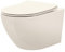 Rea Wandhängendes WC Carlo Mini Rimless Beige, Ohne Spülkasten, modernes Design - 49,5X37X32CM