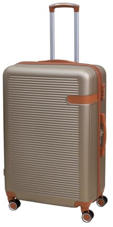 UNIQUE HOME LIVING Suitcase Large 28-Inch Cabin Suitcase, Hard Shell ABS Expandable Travel Luggage with 8 Spinner Wheels, Lightweight Durable High Capacity Cabin Bag with Lock, Vienna - Champagne