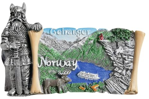 Geiranger Norwegen Tourist Souvenir 3D Kühlschrankmagnet Kühlschrankdekoration Magnet