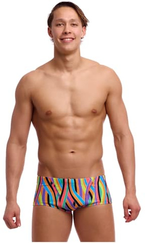 Funky Trunks Curl Curl Badehose Herren chlorresistent und schnelltrocknend, Größe:L