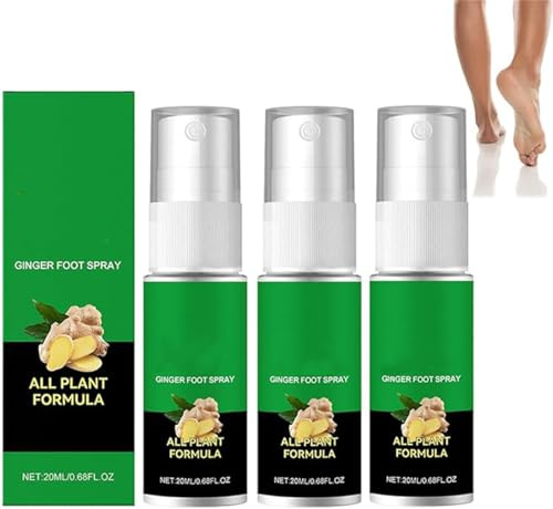 Lifesparking 7 Day Feet Callus Remover – 7 Day Ginger Foot Spray, The Formula Mild, Simply Spray onto Dry, Rough Areas, Prevent Chapped Feet (3)