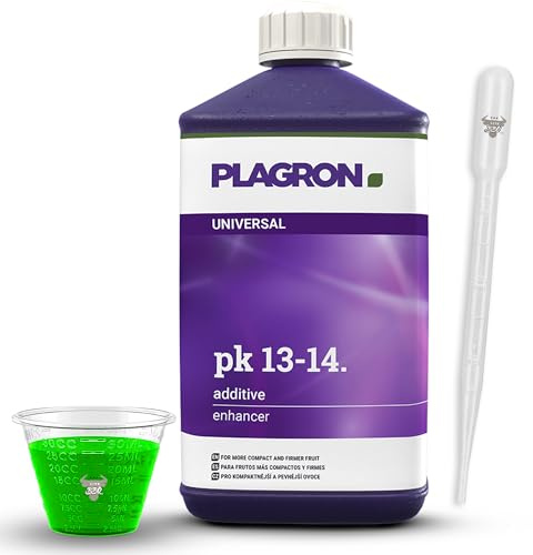 Plagron PK 13-14 1L mit Pipette mit Messbecher – Booster für maximale Blütenkraft und Erträge