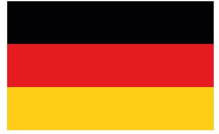 Aufkleber Deutschland Flagge Fahne 8 x 5 cm Autoaufkleber Sticker Bundesrepublik Schwarz Rot Gold