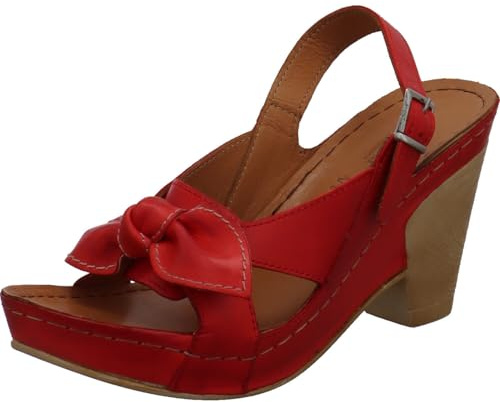 Gemini 031803 02 005 Damen Sandalette Leder Rot Rot