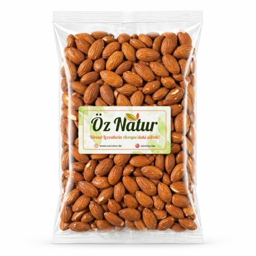 Öz Natur Mandelkerne Naturbelassen, 800g, Ungeröstet & Ungesalzen, 100% Mandeln