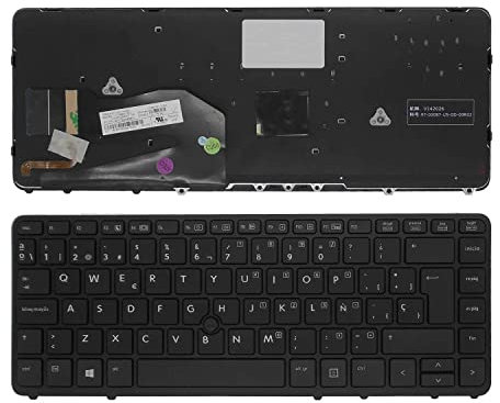 PORTATIL MOVIL - Teclado Compatible con HP ELITEBOOK 840 G1 850 G1 840 G2 Series 730794-071