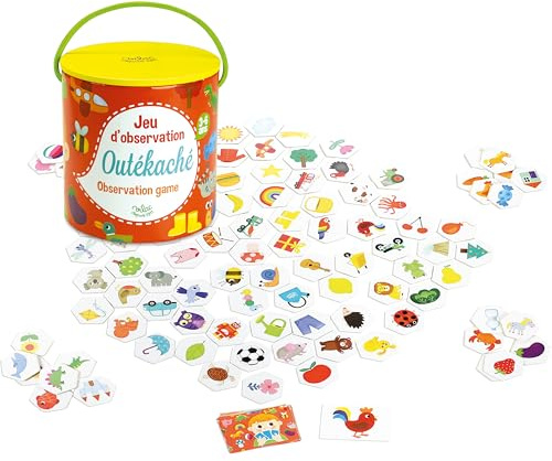 Vilac Search and Find Game, Observation Game, Bingo for Kids, Comes In Handy Storage Container, Easy To Transport, 3 - 6 Years
