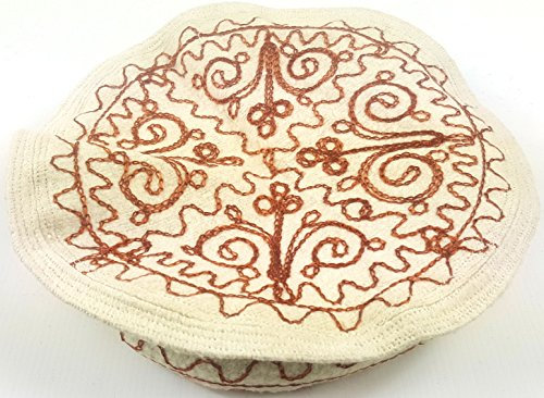 HEUK Bestickte Pakol Pakul Afghan Donut Hut Barett Chitral Chitrali Taliban Mütze