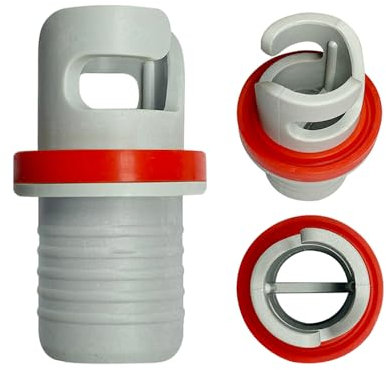 MELCHEF Air Valve Adapter Inflatable Boat Foot Pump Air Valve Adapter Halkey-Roberts HR Hose Adapter Halkey Roberts Valve Adapter