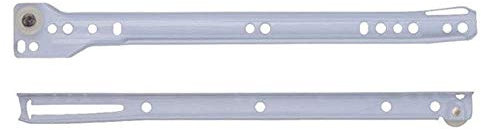 Vetrineinrete® Guide per cassetti 2 pezzi scorrevoli a rullo fissaggio laterale binario ad estrazione per cassetto mobile scrivania 91304 P68 (1,2 x 50 cm)